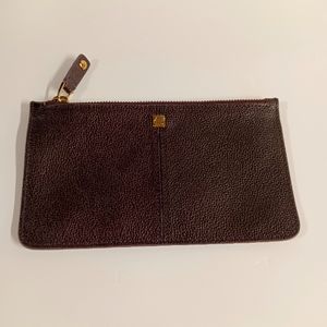 Piquadro Leather Zip Suit Pocket Wallet